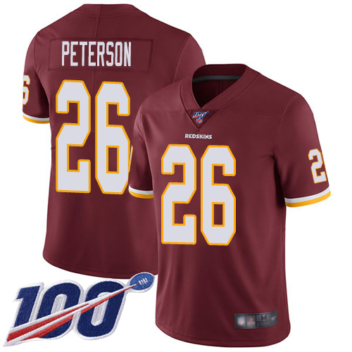 Washington Redskins Limited Burgundy Red Youth Adrian Peterson Home Jersey NFL Football #26 100th->youth nfl jersey->Youth Jersey